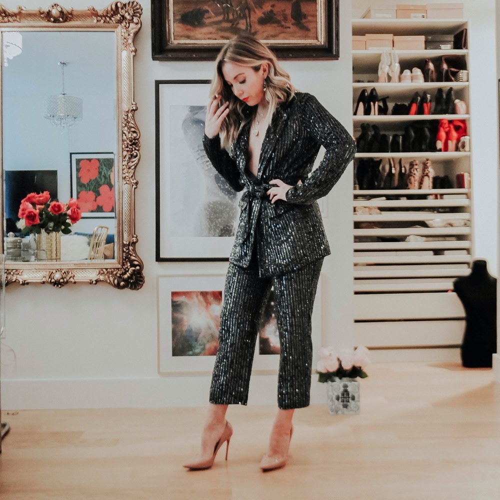 Beaded embellished suit set by ASOS DESIGN